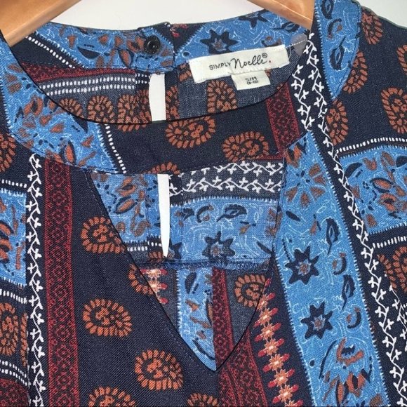 Simply Noelle Dress Size Small/Medium Bohemian Flowy Cut-Out “Made for Madrid” - Picture 7 of 11